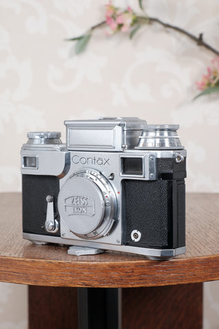 Near mint, 1939 Zeiss Ikon Contax III body, CLA'd, Freshly Serviced!