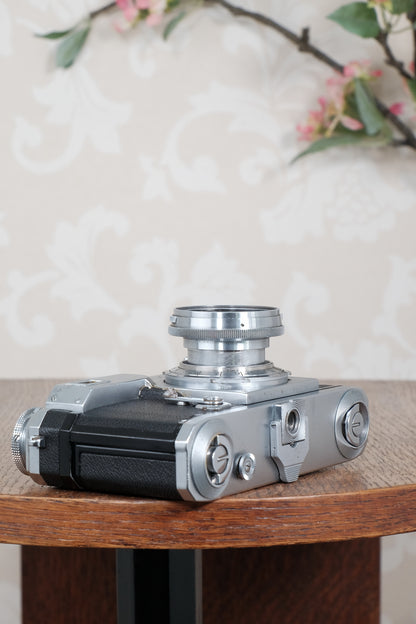 Superb! 1938 Zeiss Ikon Contax II Body and 50mm Zeiss Sonnar lens, CLA'd, Freshly Serviced!