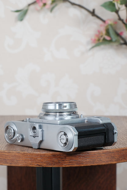 Superb! 1938 Zeiss Ikon Contax II Body and 50mm Zeiss Sonnar lens, CLA'd, Freshly Serviced!