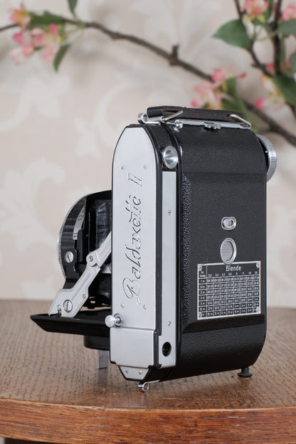 Rare! Near Mint 1938 Balda Baldaxette II, 6x6 Coupled Rangefinder camera, Tessar lens. Freshly Serviced!, CLA'd