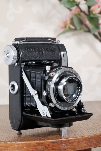 Rare! Near Mint 1938 Balda Baldaxette II, 6x6 Coupled Rangefinder camera, Tessar lens. Freshly Serviced!, CLA'd