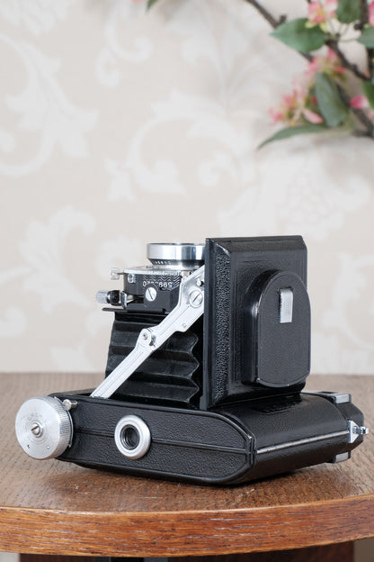 Rare! Near Mint 1938 Balda Baldaxette II, 6x6 Coupled Rangefinder camera, Tessar lens. Freshly Serviced!, CLA'd