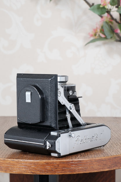 Rare! Near Mint 1938 Balda Baldaxette II, 6x6 Coupled Rangefinder camera, Tessar lens. Freshly Serviced!, CLA'd