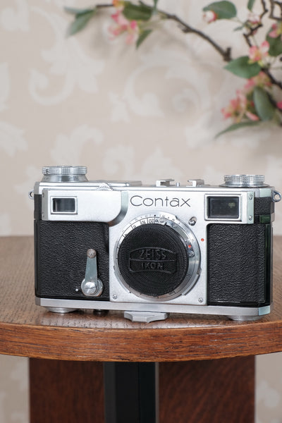 Near Mint! 1938 Zeiss Ikon Contax II,  CLA'd, Freshly Serviced!