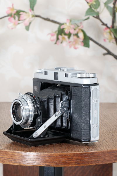 Near Mint! 1954 6x6 Zeiss-Ikon Mess Ikonta,  With built-in rangefinder, Tessar lens & Synchro-Compur shutter. CLA'd,  Freshley Serviced!