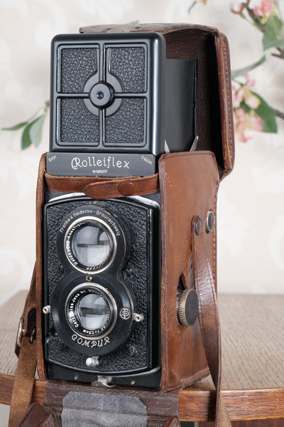 Superb 1936 Old Standard Rolleiflex with lovely original case and strap. Freshly Serviced, CLA’d!