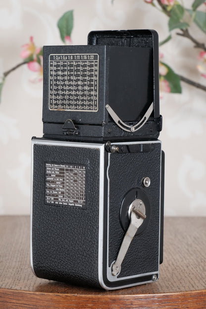 Superb 1936 Old Standard Rolleiflex with lovely original case and strap. Freshly Serviced, CLA’d!