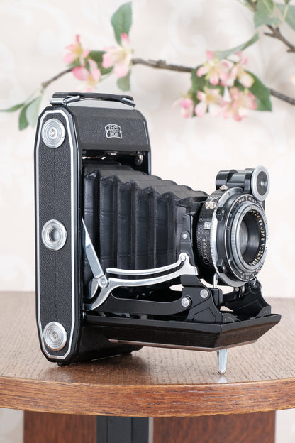 MINT! Brand new old stock! 1938 Zeiss Ikon 6x9 Super Ikonta C with Tessar lens, CLA’d, Freshly Serviced!