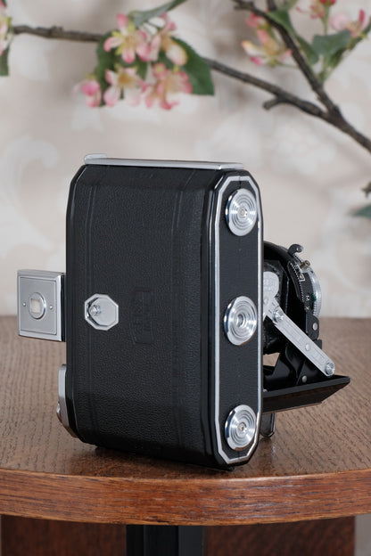Mint! 1952 Zeiss Ikon Ikonta 6x4.5, Coated Tessar. Freshly Serviced, CLA'd