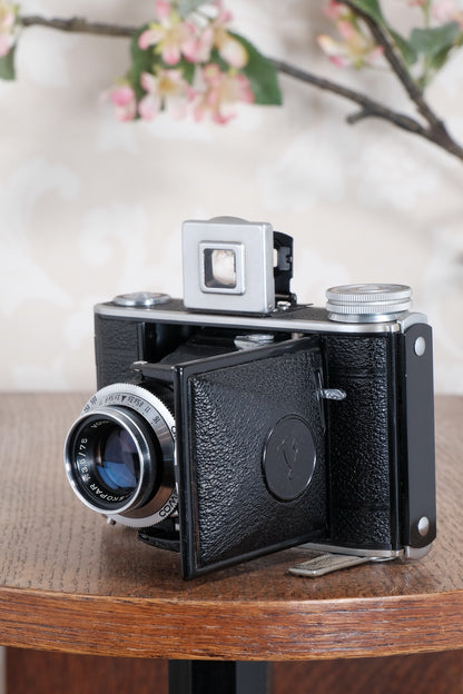 NEAR MINT! 1947 Voigtlander Bessa 66, Medium Format Folder with Color-Skopar lens. CLA'd, Freshly Serviced!