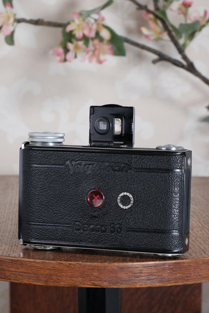 NEAR MINT! 1947 Voigtlander Bessa 66, Medium Format Folder with Color-Skopar lens. CLA'd, Freshly Serviced!