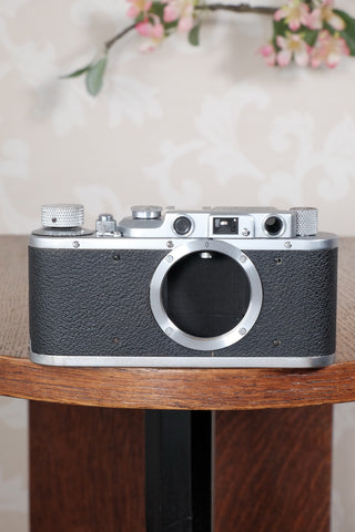 Superb! 1939 Leitz Leica II, CLA'd, Freshly Serviced!