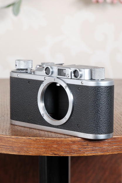 Superb! 1939 Leitz Leica II, CLA'd, Freshly Serviced!