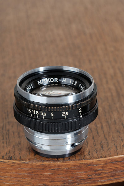 Nikkor-H f2.0/5cm (50mm) S mount lens