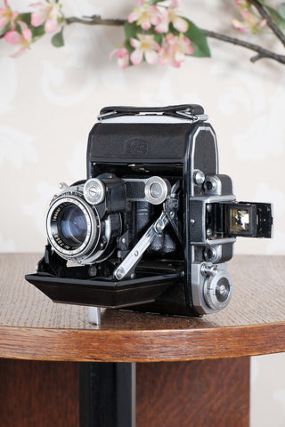 1949 Zeiss Ikon Super Ikonta with “T” coated Tessar lens. CLA’d, Freshly Serviced!