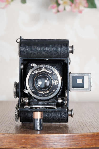 Rare! 1934 Voigtlander 3x4 Perkeo, 127 film, CLA'd, Freshly Serviced!