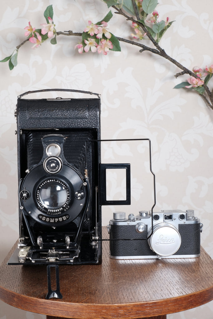 Giant! 1932 Voigtlander 8.5x14 Folding camera with 150mm Skopar lens ...