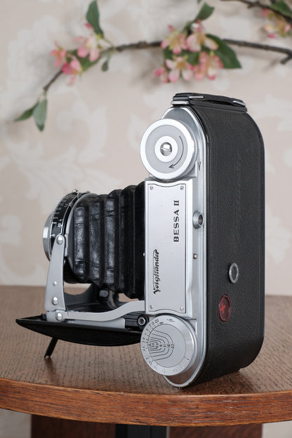 Superb! 1953 Voigtlander 6x9 Bessa II with Color-Skopar lens. Freshly Serviced, CLA'd.