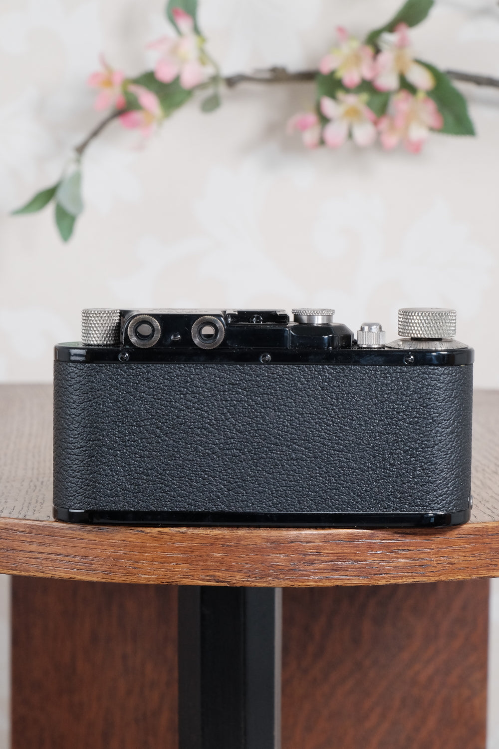 Superb! 1934 BLACK LEITZ LEICA II with nickel fittings & nickel Elmar lens.  Freshly Serviced CLA'd!