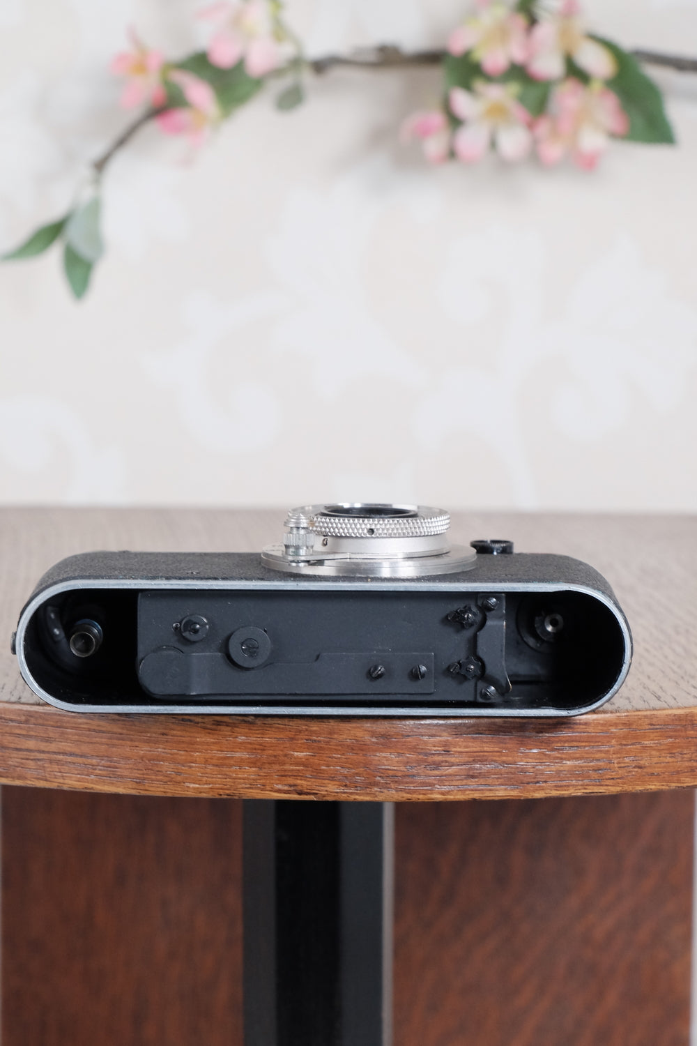 Superb! 1934 BLACK LEITZ LEICA II with nickel fittings & nickel Elmar lens.  Freshly Serviced CLA'd!