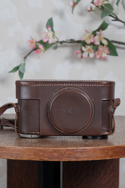 Superb! 1934 BLACK LEITZ LEICA II with nickel fittings & nickel Elmar lens.  Freshly Serviced CLA'd!