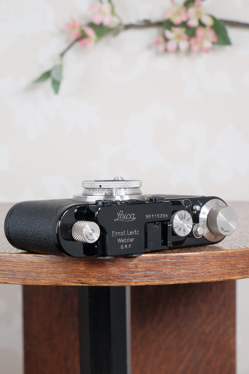 Near mint! 1933 BLACK LEITZ LEICA II with Nickel Elmar lens.  Freshly Serviced CLA'd! - Leitz- Petrakla Classic Cameras