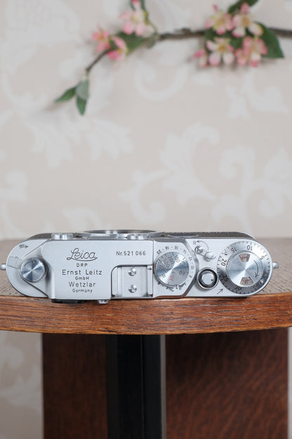 Near Mint! 1950 Leitz Leica IIf. Freshly Serviced CLA'd! - Leitz- Petrakla Classic Cameras