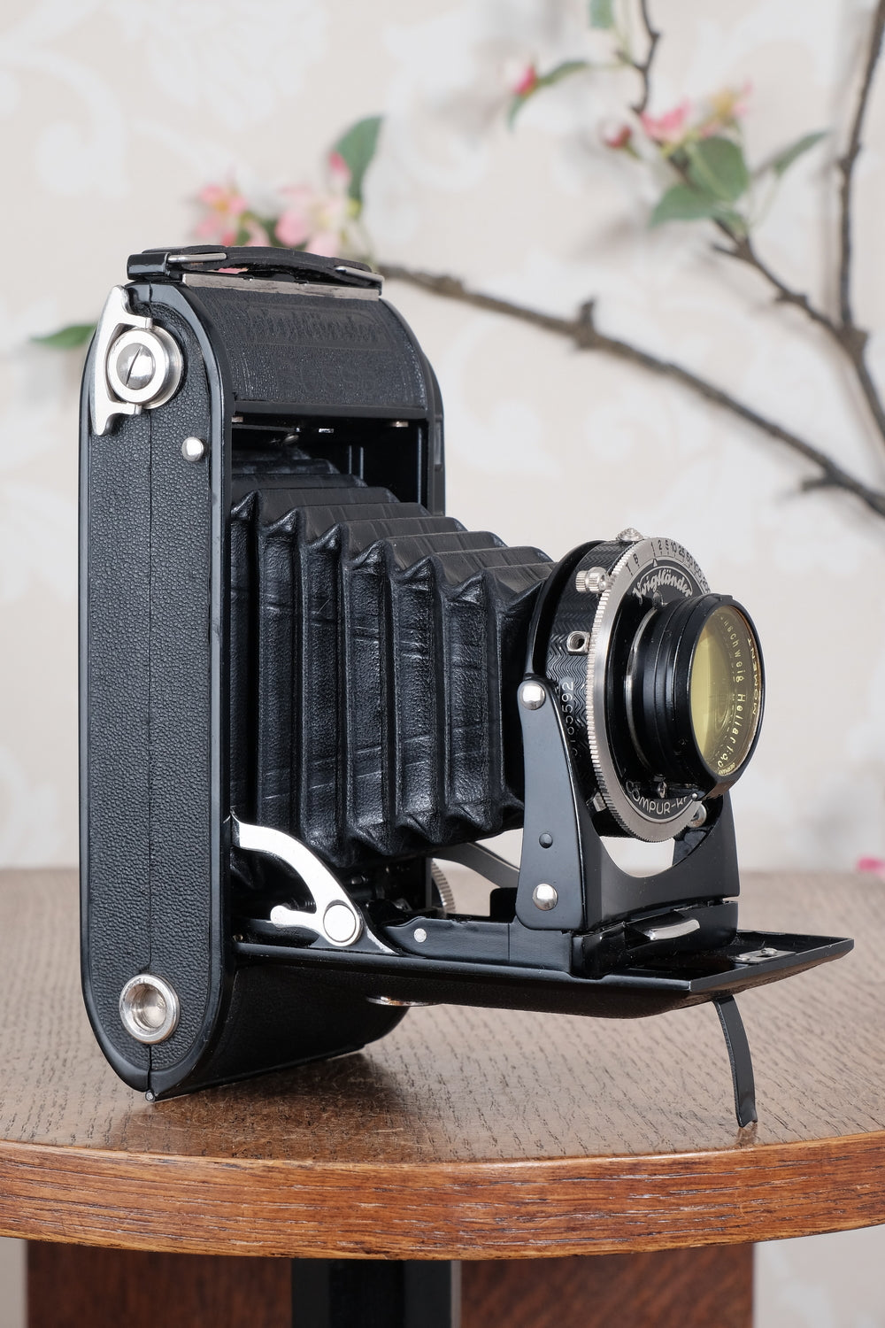 Near Mint! 1936 Voigtlander 6x9 Black Bessa rangefinder with Heliar lens! Freshly Serviced, CLA'd. - Voigtlander- Petrakla Classic Cameras