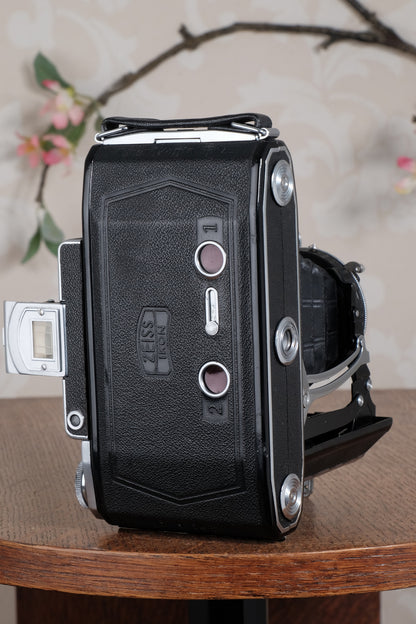 SUPERB! 1949 Zeiss-Ikon Super 6x9 Ikonta 531/2, Coated Zeiss Tessar lens, CLA'd, Freshly Serviced! - Zeiss-Ikon- Petrakla Classic Cameras