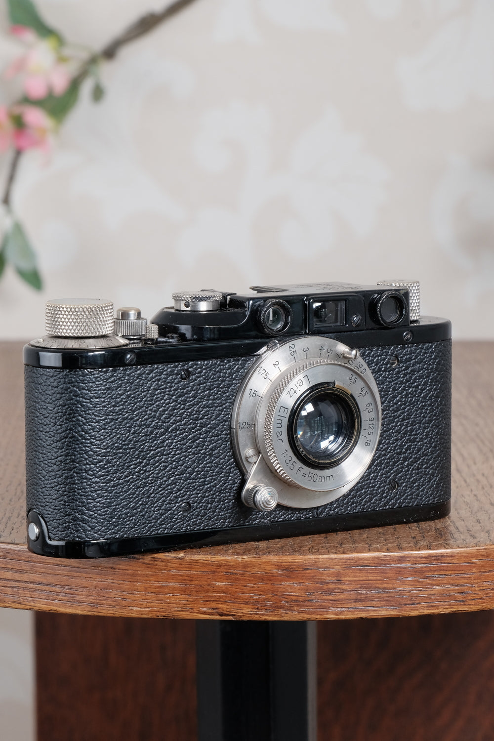 Superb! 1932 BLACK LEITZ LEICA II with Nickel Elmar lens.  Freshly Serviced CLA'd! - Leitz- Petrakla Classic Cameras