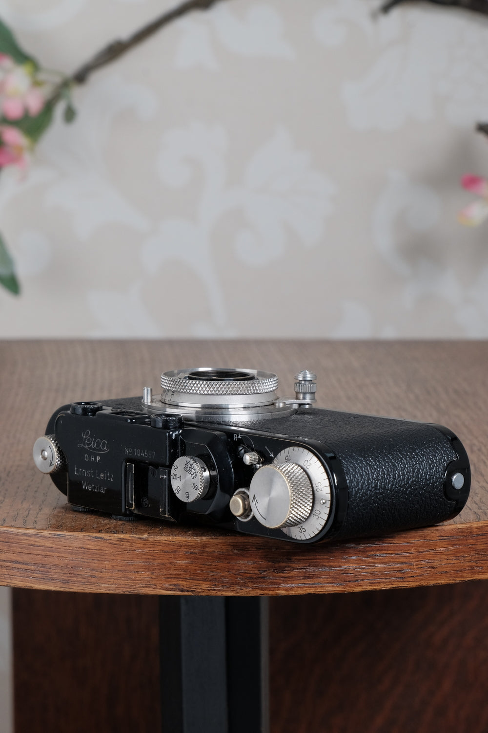 Superb! 1932 BLACK LEITZ LEICA II with Nickel Elmar lens.  Freshly Serviced CLA'd! - Leitz- Petrakla Classic Cameras