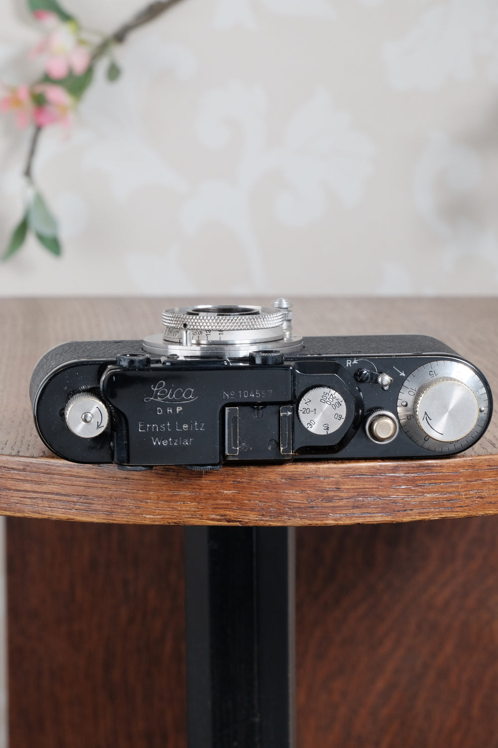 Superb! 1932 BLACK LEITZ LEICA II with Nickel Elmar lens.  Freshly Serviced CLA'd! - Leitz- Petrakla Classic Cameras