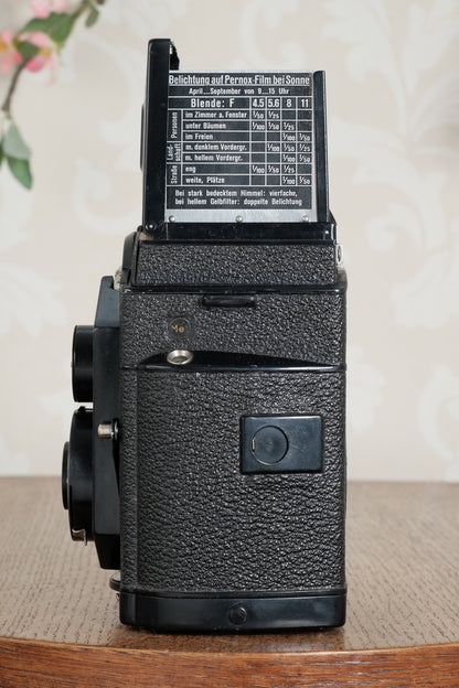 Original 1934 , Zeiss-Ikon Art Deco “Coffee-can” Ikoflex, 850/16, CLA'd  Freshly Serviced!
