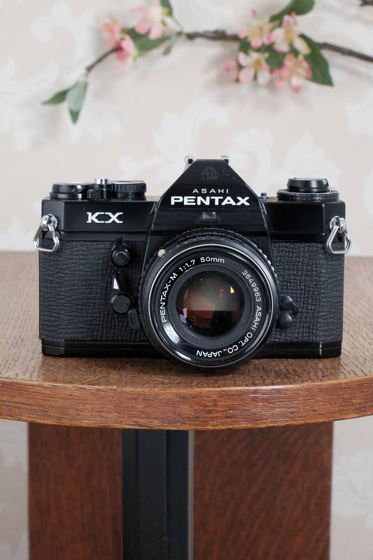 Superb! Black Asahi Pentax KX, Fully functional, Ready for immediate use.