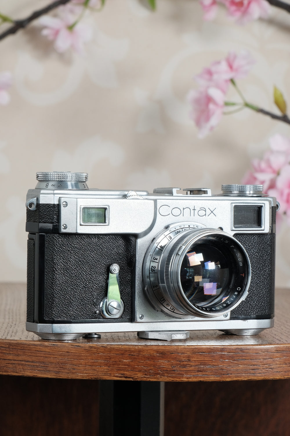 Near Mint! WWII 1943 Zeiss Ikon Contax II with “T” coated f1.5/50 Sonnar lens. CLA'd, Freshly Serviced!