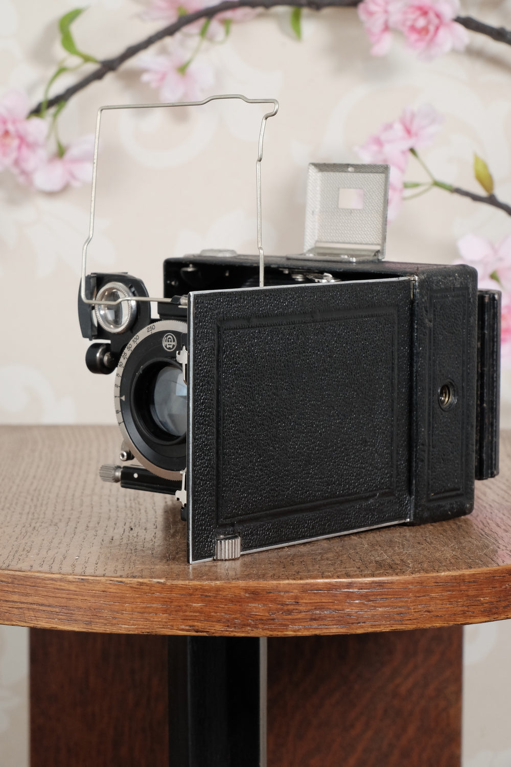 Superb! 1930 plate camera with a great f3.8/105mm Schneider Xenar lens & 120 roll film back. Freshly serviced CLA’d