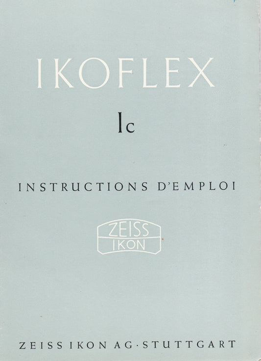 Ikoflex Ic Instructions D'Emploi (Stuttgart) (Original).