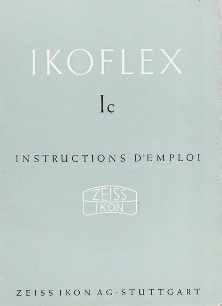 Ikoflex Ic Instructions D'Emploi (Stuttgart) (Original). Free Shipping!
