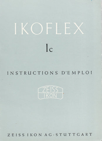 Ikoflex Ic Instructions D'Emploi (Stuttgart) (Original). Free Shipping!