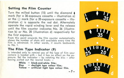 Voigtlander Vito Automatic II, Instructions for use.  (original).
