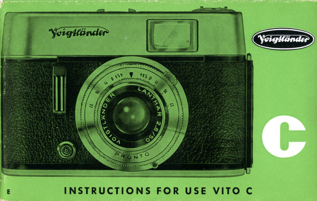 Voigtlander Vito C, Instructions for use. (original). Free Shipping!