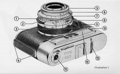 Voigtlander Vito CL CLR, Instructions for use. (original).