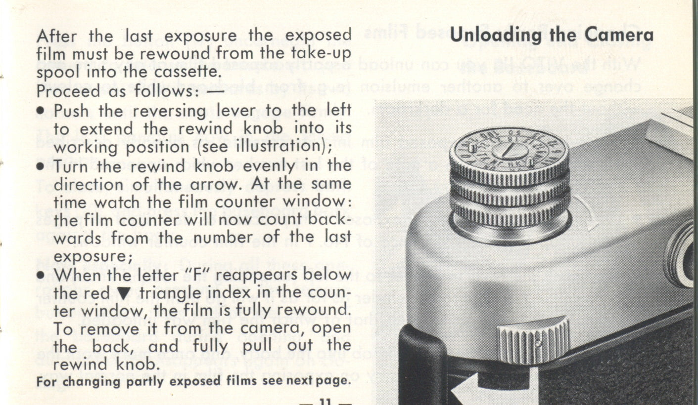 Voigtlander Vito IIa, instructions for use (original).