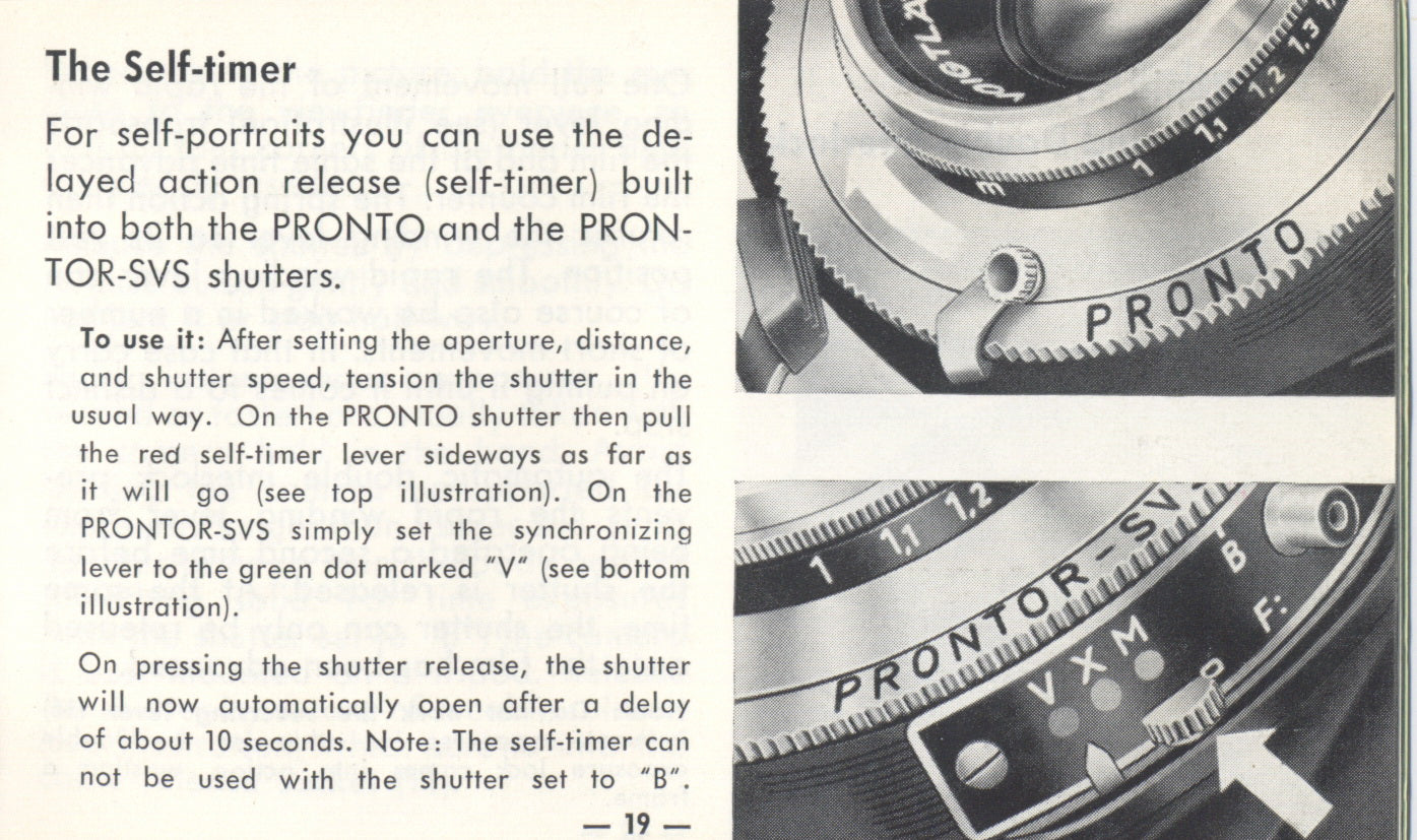 Voigtlander Vito IIa, instructions for use (original).