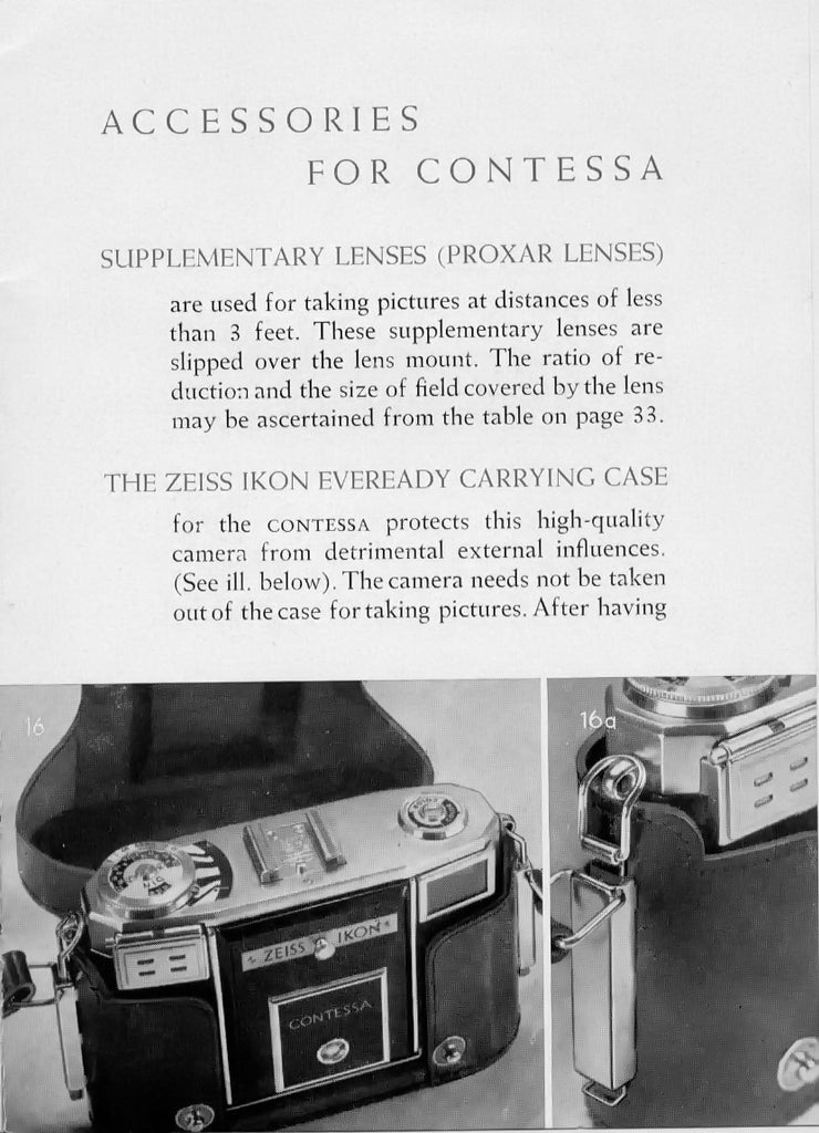 Contessa camera manual (English) PDF DOWNLOAD! – Petrakla Classic Cameras