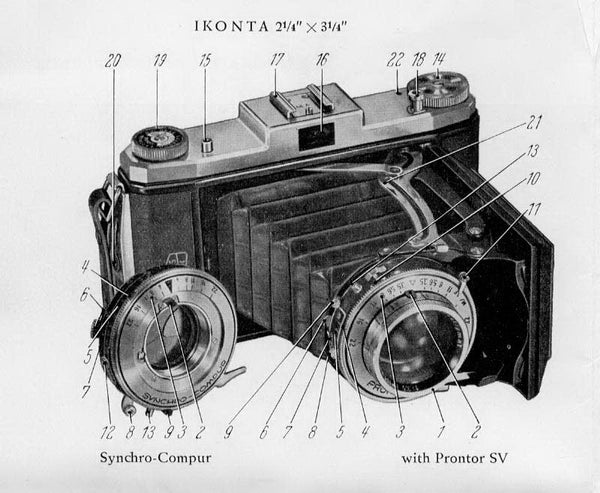 Instructions fur using the Ikonta 523-2, PDF DOWNLOAD! - Zeiss-Ikon- Petrakla Classic Cameras