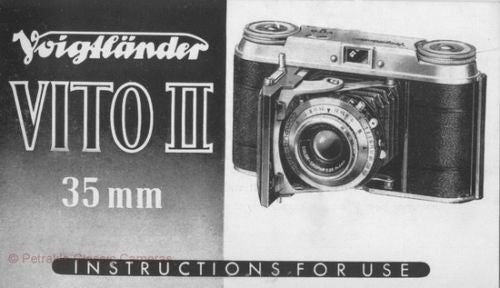 26 Voigtlander / Voigtländer manuals + 224 photos very good quality. PFDs DOWNLOAD! - Voigtlander- Petrakla Classic Cameras