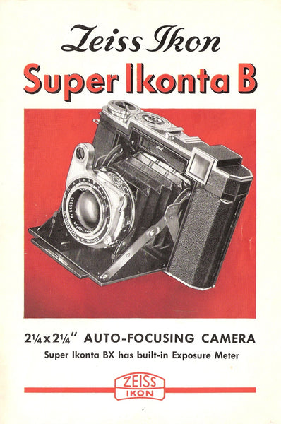 Super Ikonta B Brochure. - Zeiss-Ikon- Petrakla Classic Cameras