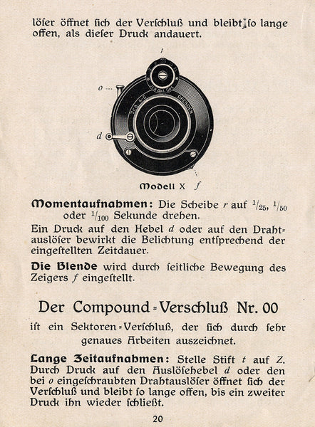 Ica Icarette I, Gebrauchsanweisung. - Ica- Petrakla Classic Cameras
