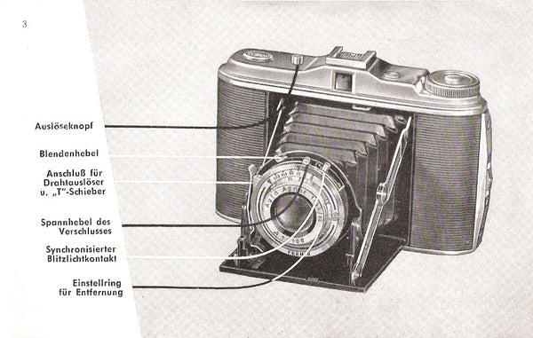 Agfa Isolette I, Gebrauchsanweisung. - Agfa- Petrakla Classic Cameras